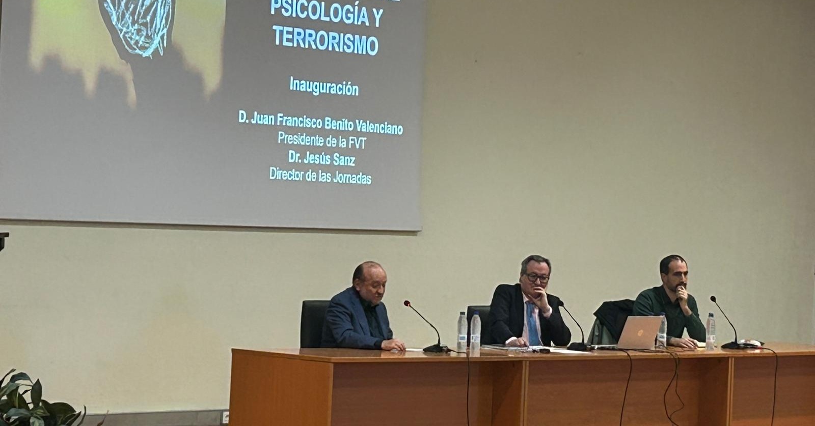 Inauguradas las Jornadas Psicología y Terrorismo con la participación de María Paz García-Vera, Clara Gesteira y Jesús Sanz en su 1.º día